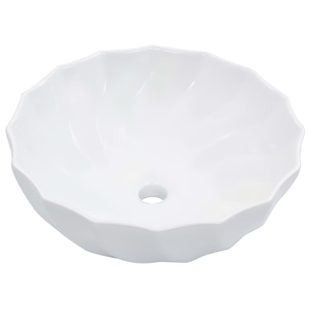 Vidaxl Washbasin 46x17 cm Céramique blanc