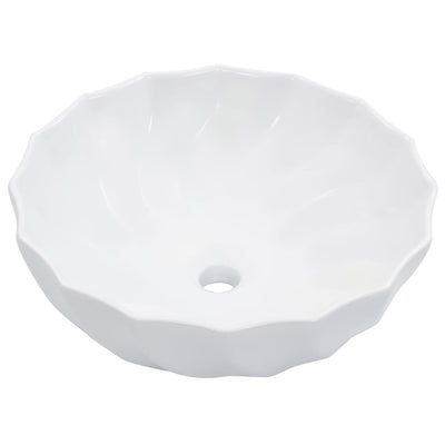Vidaxl Washbasin 46x17 cm Céramique blanc