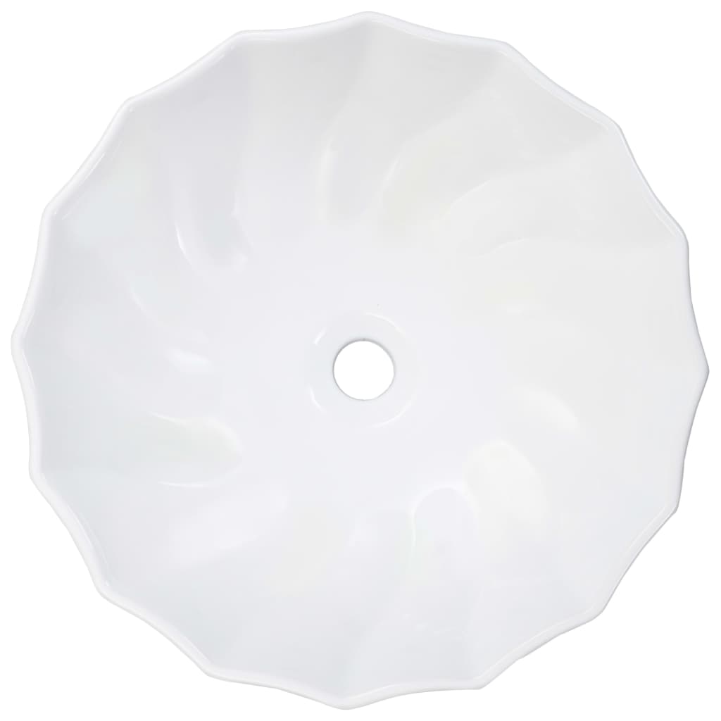 Vidaxl Washbasin 46x17 cm Céramique blanc