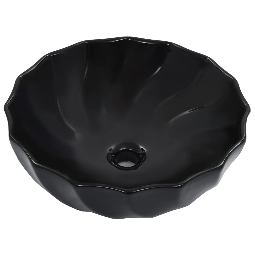 Vidaxl Washbasin 46x17 cm Black en céramique