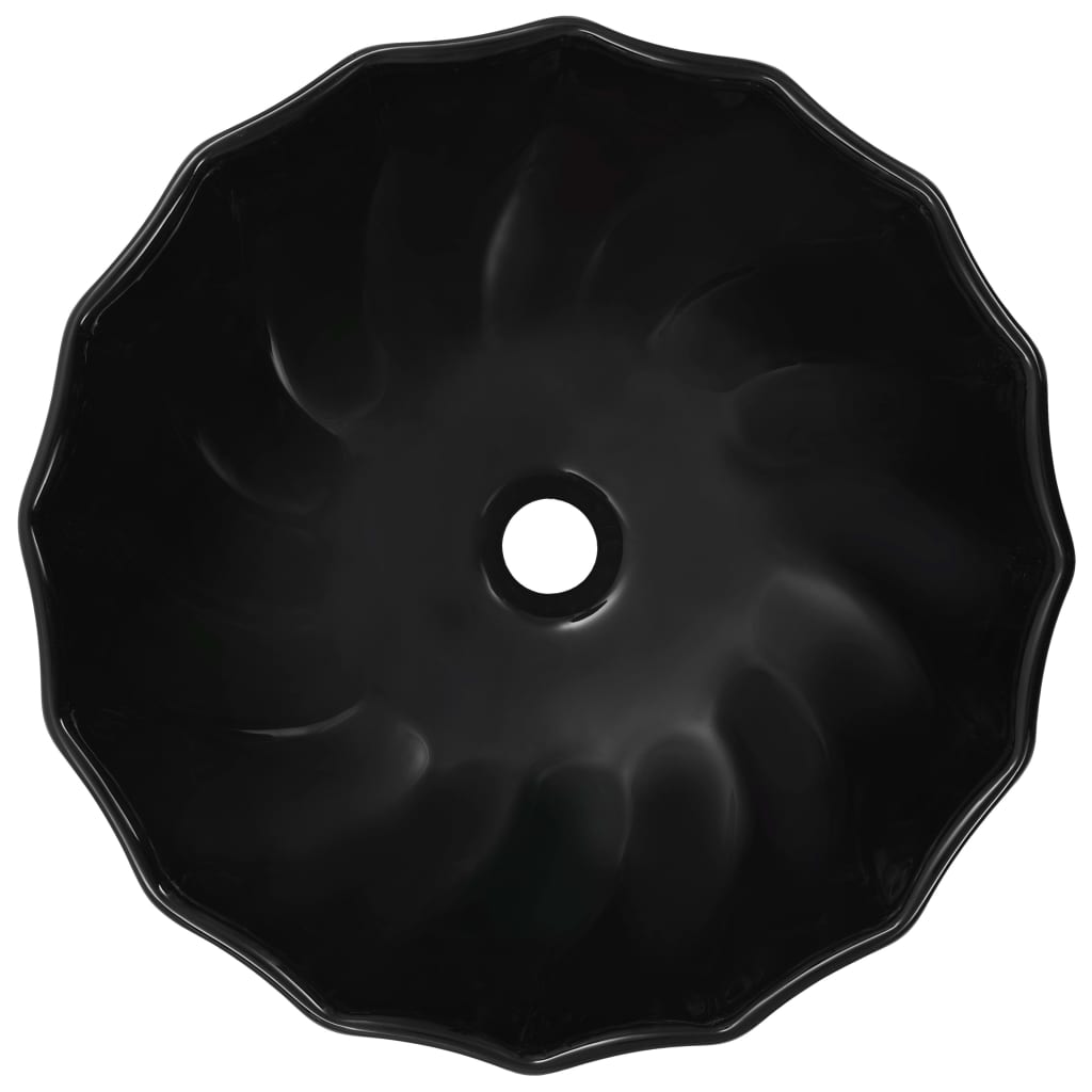 Vidaxl Washbasin 46x17 cm Black en céramique