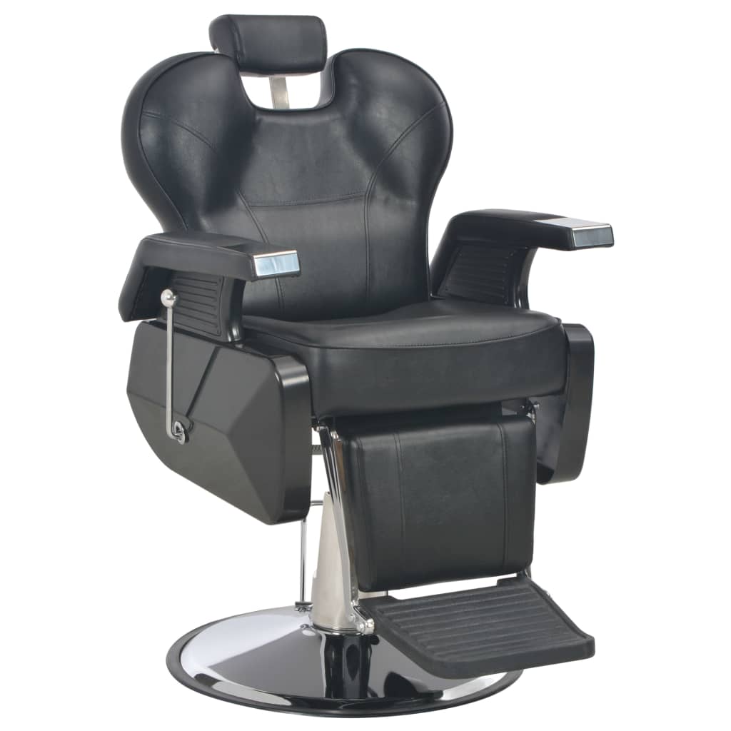 Chaise de coiffeur vidaxl 72x68x98 cm en cuir artificiel noir