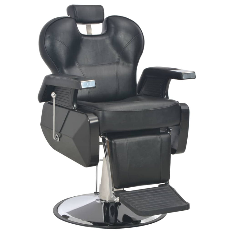 Chaise de coiffeur vidaxl 72x68x98 cm en cuir artificiel noir