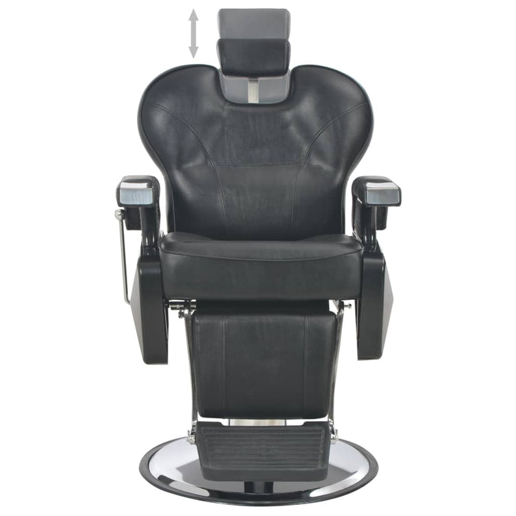 Chaise de coiffeur vidaxl 72x68x98 cm en cuir artificiel noir
