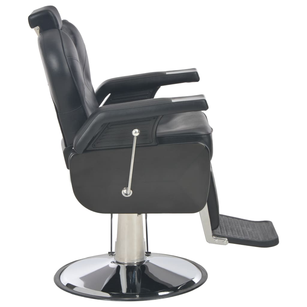 Chaise de coiffeur vidaxl 72x68x98 cm en cuir artificiel noir