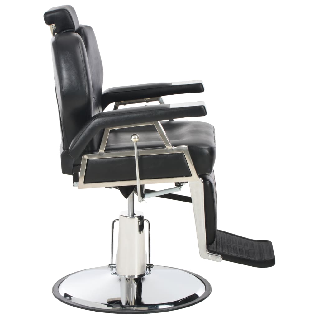 Chaise de coiffeur vidaxl 72x68x98 cm en cuir artificiel noir