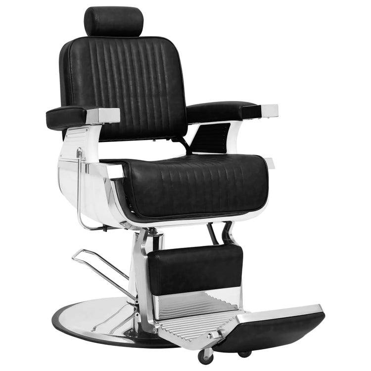 Chaise de coiffeur vidaxl 68x69x116 cm en cuir artificiel noir