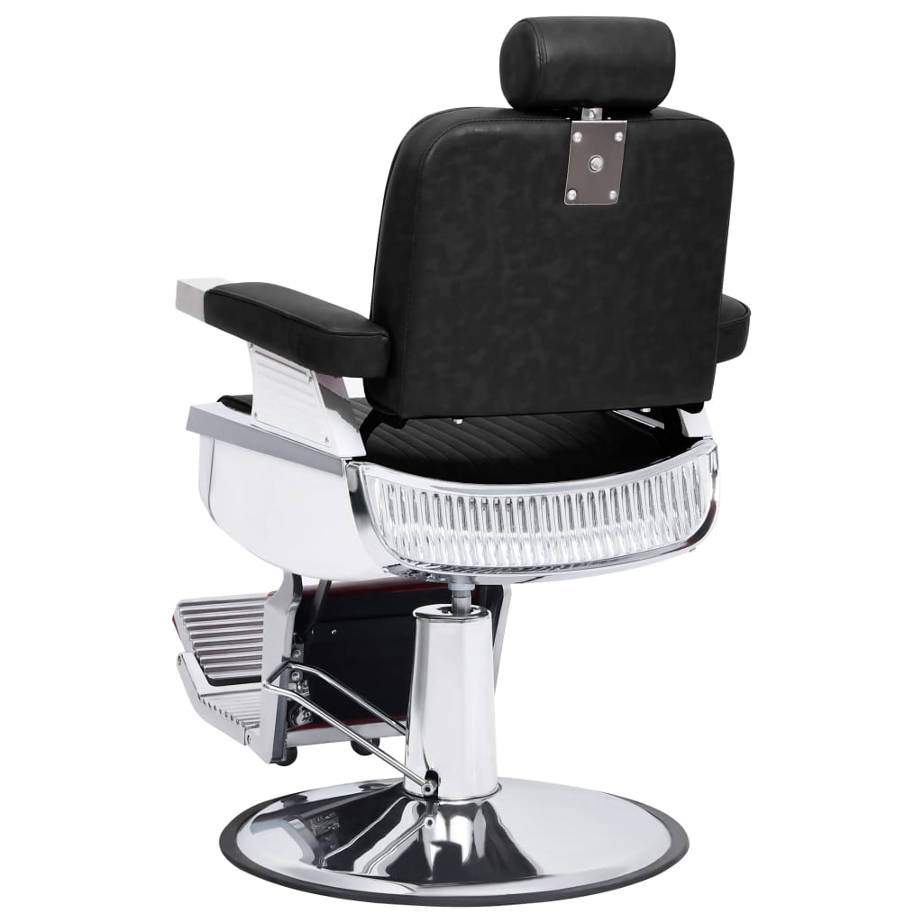 Chaise de coiffeur vidaxl 68x69x116 cm en cuir artificiel noir