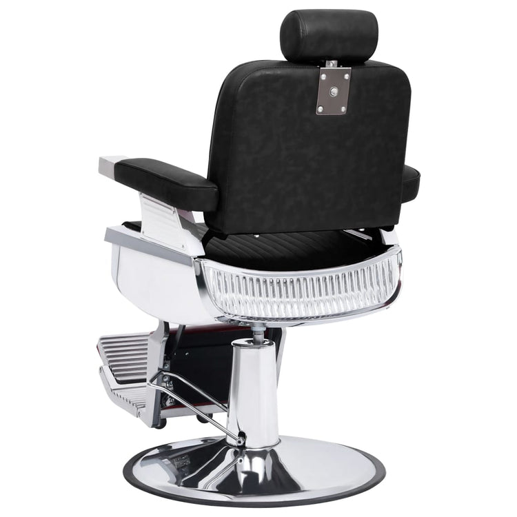 Chaise de coiffeur vidaxl 68x69x116 cm en cuir artificiel noir