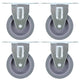 Vidaxl Roues fixes 4 ST 75 mm