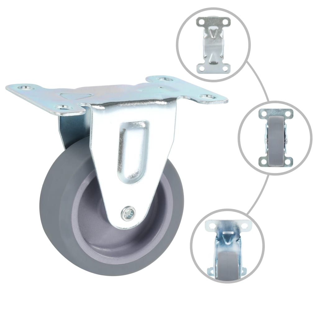 Vidaxl Roues fixes 4 ST 75 mm