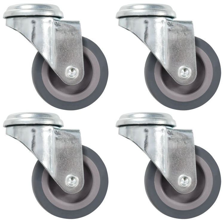 Roues pivotantes Vidaxl avec trous de boulons 4 st 50 mm