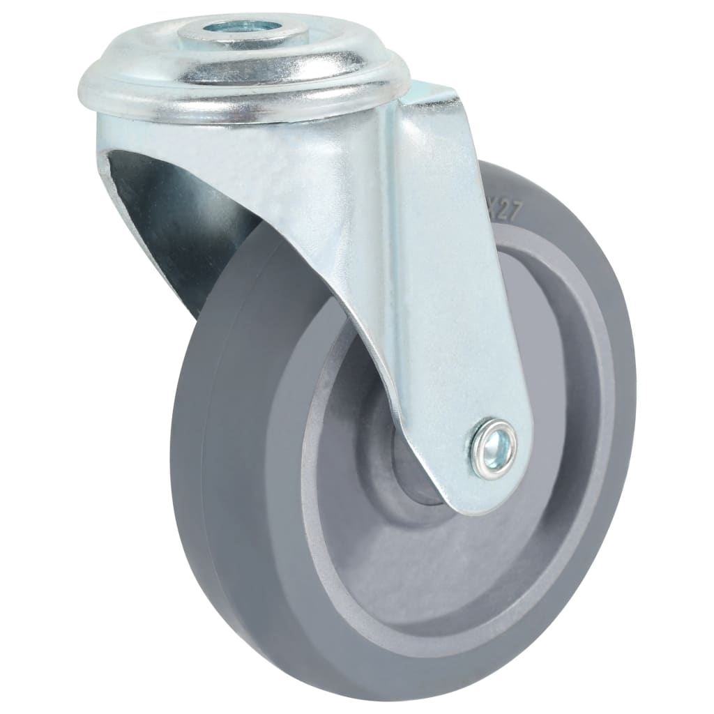 Vidaxl roulettes pivotantes avec trous de boulons 4 pcs 100 mm