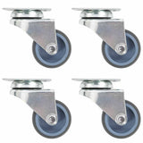 Vidaxl roulettes doubles pivotantes 4 pcs 50 mm - afbeelding 1