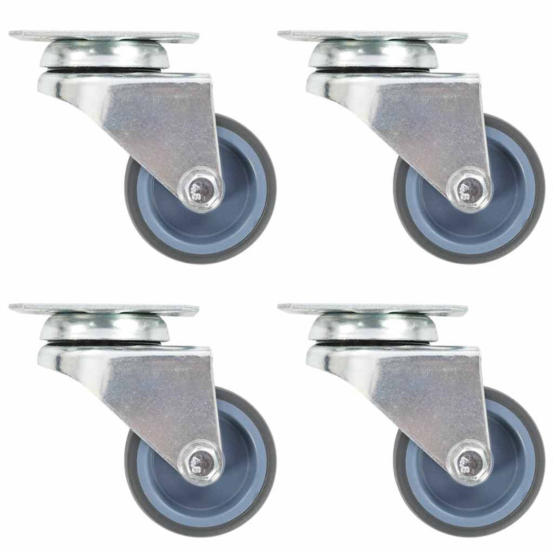 Vidaxl roulettes doubles pivotantes 4 pcs 50 mm