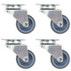 Vidaxl roulettes doubles pivotantes 4 pcs 50 mm