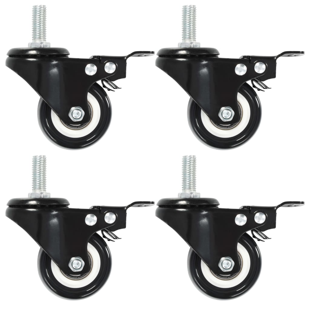 Roues pivotantes Vidaxl avec freins 4 st 50 mm