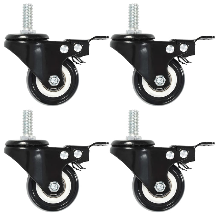 Roues pivotantes Vidaxl avec freins 4 st 50 mm