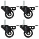 Roues pivotantes Vidaxl avec freins 4 st 50 mm