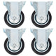 Vidaxl Roues fixes 4 ST 75 mm