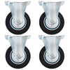 Vidaxl Roues fixes 4 st 100 mm