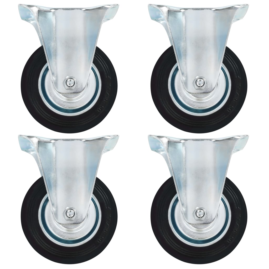 Vidaxl Roues fixes 4 st 100 mm
