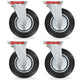 Vidaxl pivotant Wiel 4 ST 200 mm