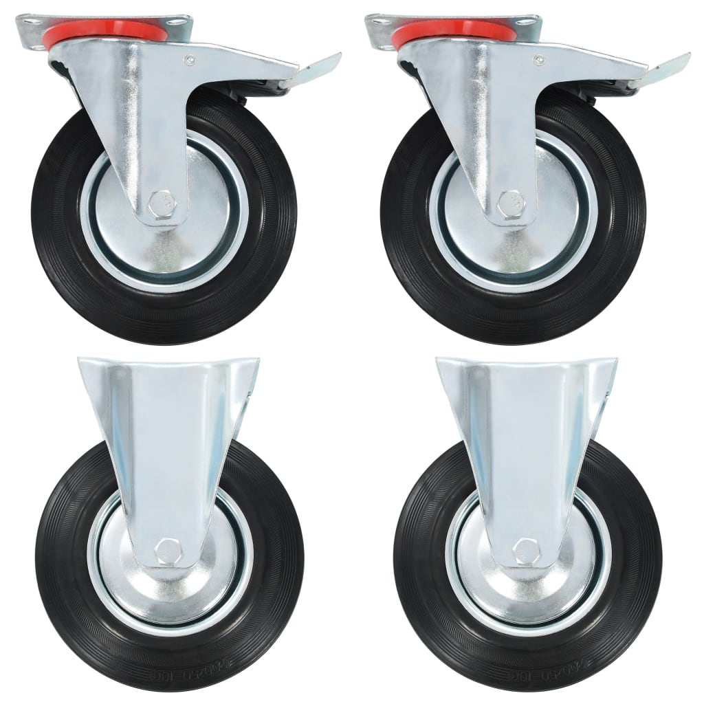 Vidaxl Roues 4 ST 200 mm