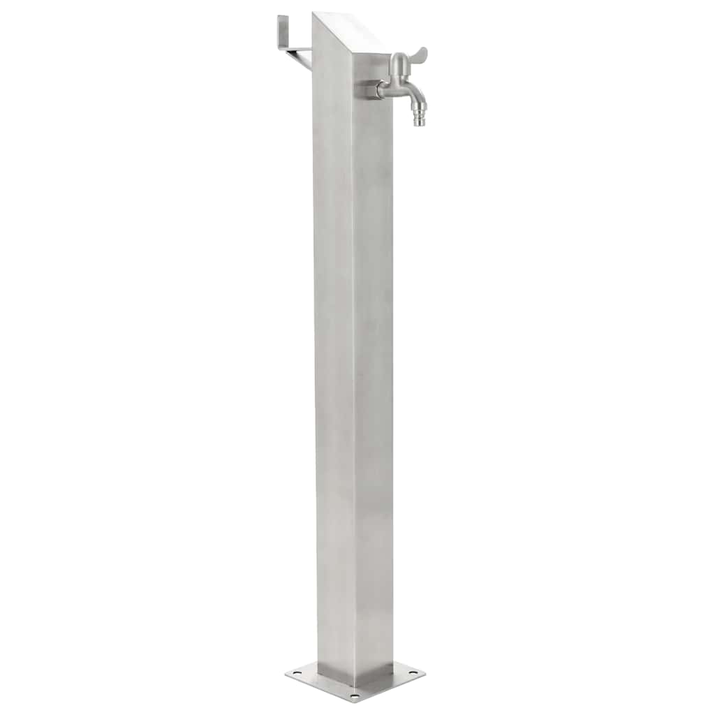 Vidaxl Garden Water Colmn Square 95 cm en acier inoxydable