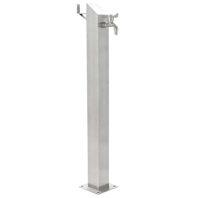 Vidaxl Garden Water Colmn Square 95 cm en acier inoxydable