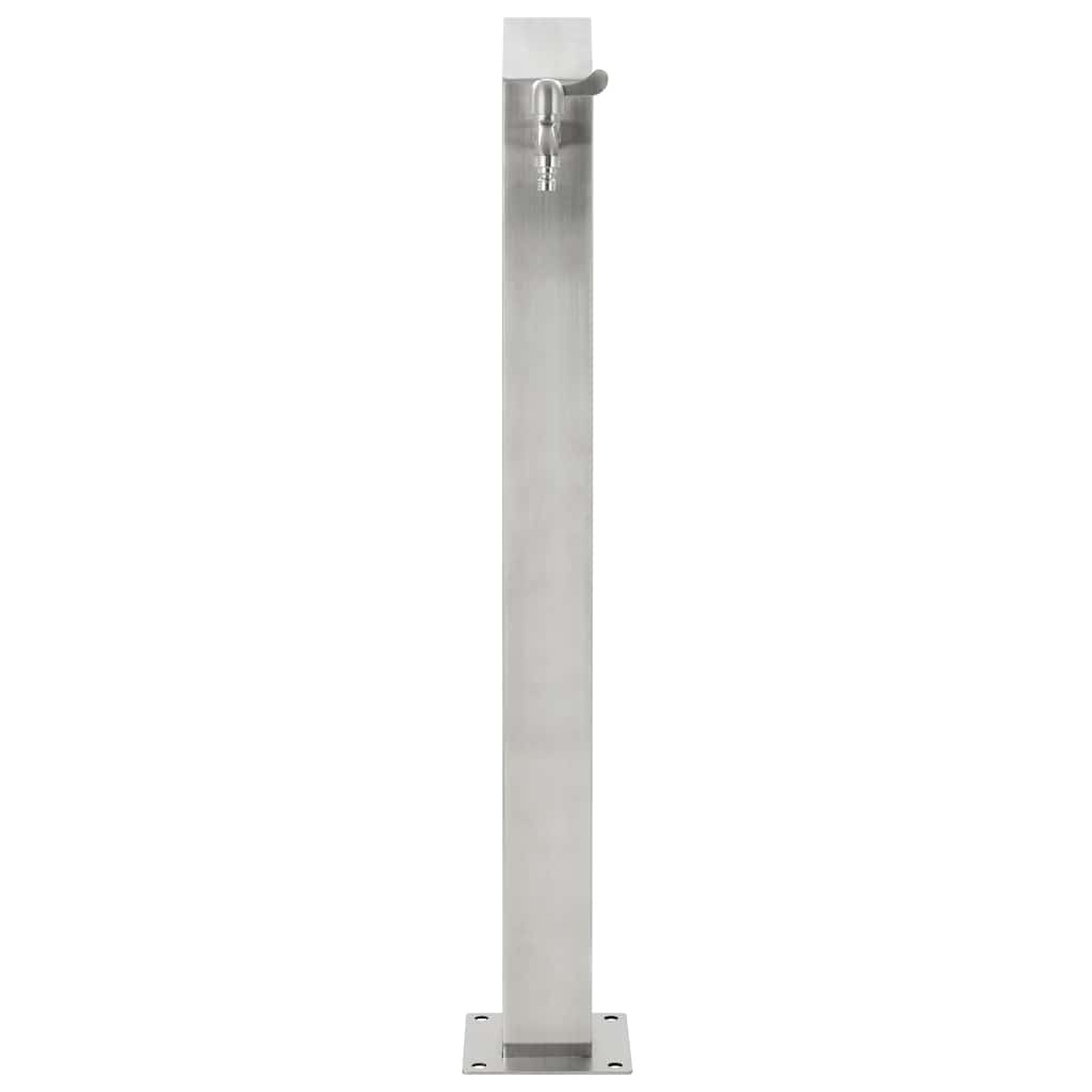 Vidaxl Garden Water Colmn Square 95 cm en acier inoxydable
