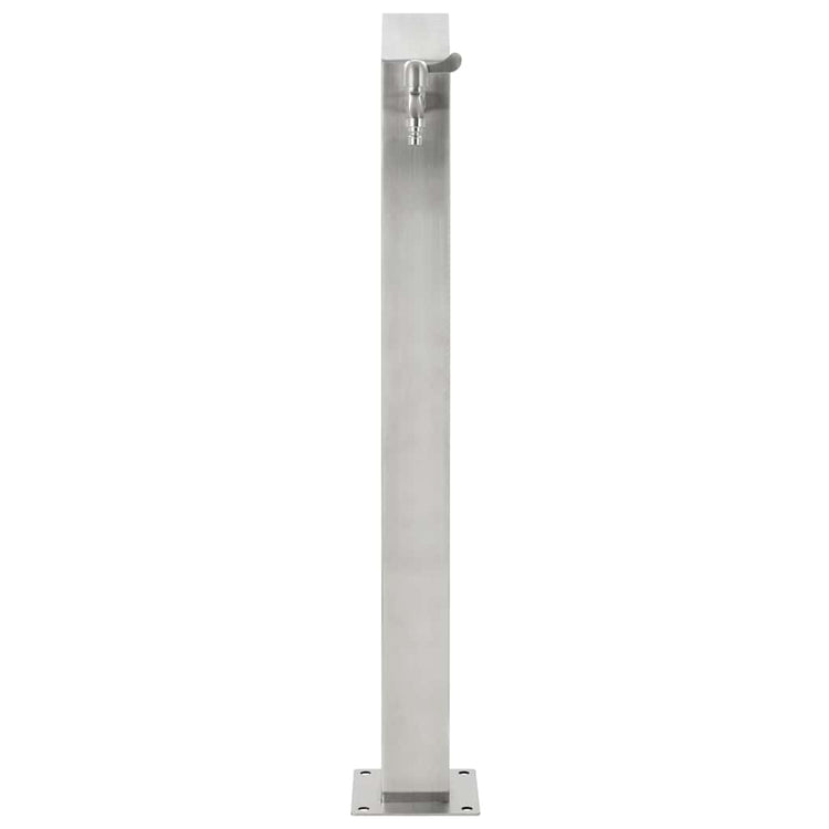 Vidaxl Garden Water Colmn Square 95 cm en acier inoxydable