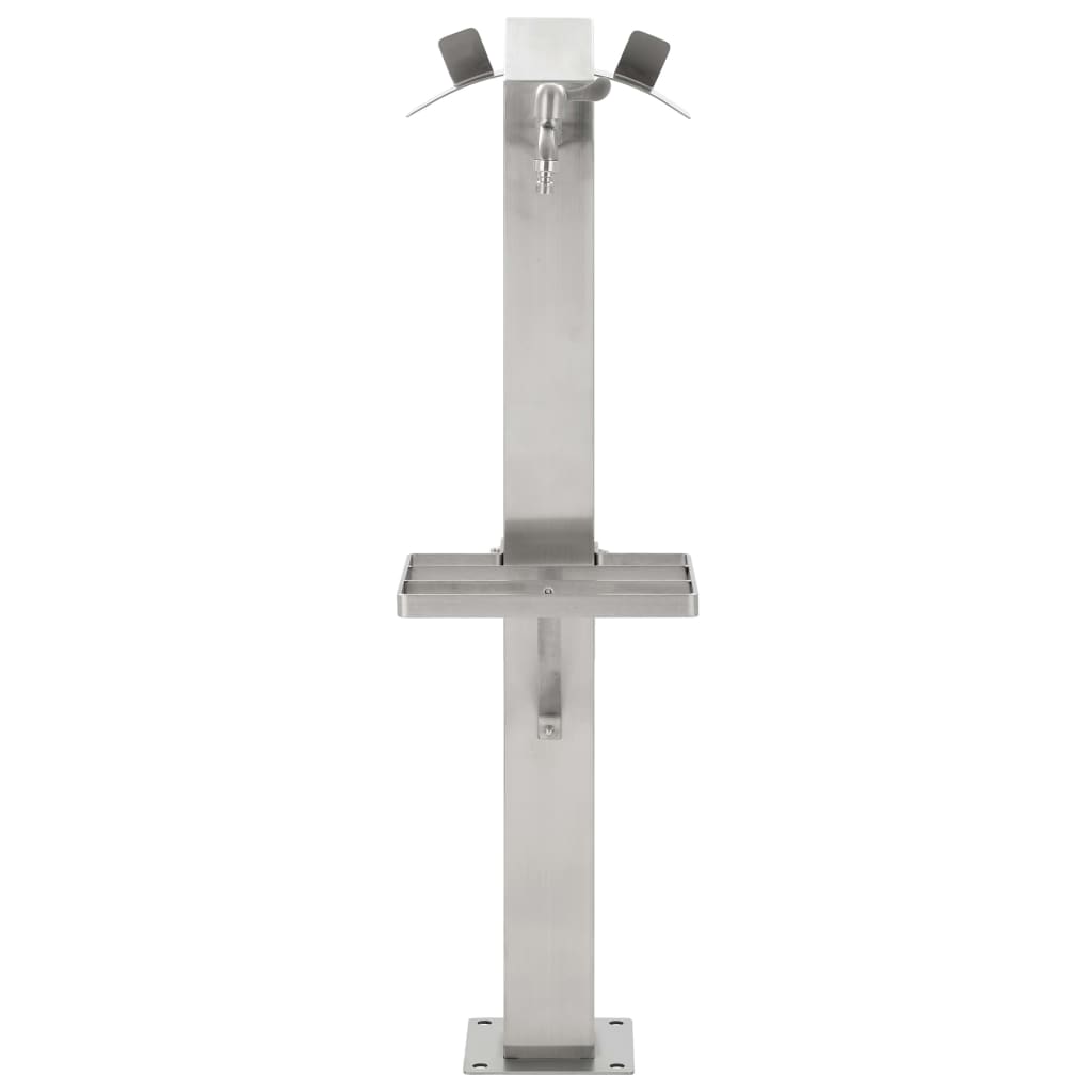 Vidaxl Garden Water Colmn Square 95 cm en acier inoxydable