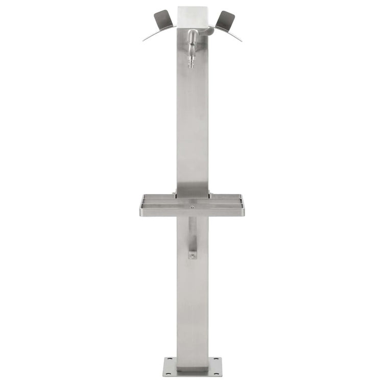 Vidaxl Garden Water Colmn Square 95 cm en acier inoxydable