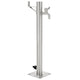 Vidaxl Garden Water Colmning Round 65 cm en acier inoxydable
