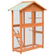 Vidaxl Bird Cage 125.5x59.5x164 cm en pin de pin solide en pin