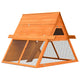 Clapier à lapin Vidaxxl 152x128x108 cm en bois de pin massif et épicéa