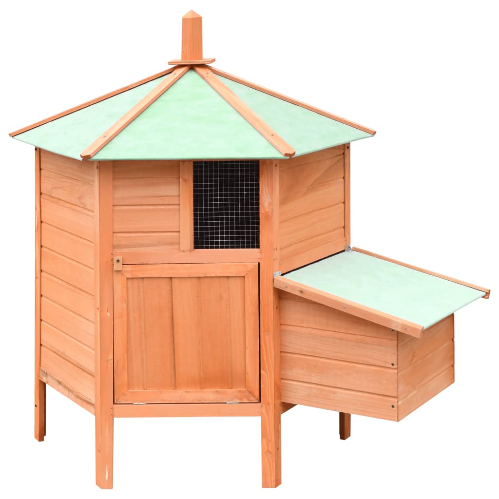 Vidaxl Poulet Coop 126x117x125 cm Pine en pin solides