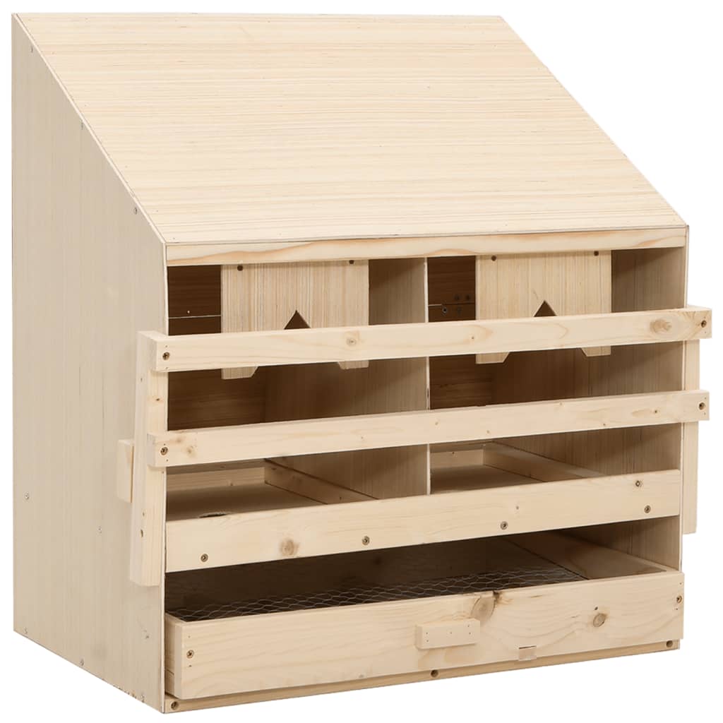 Vidaxl Chicken Shelter 2 compartiments 63x40x65 cm Pine solide