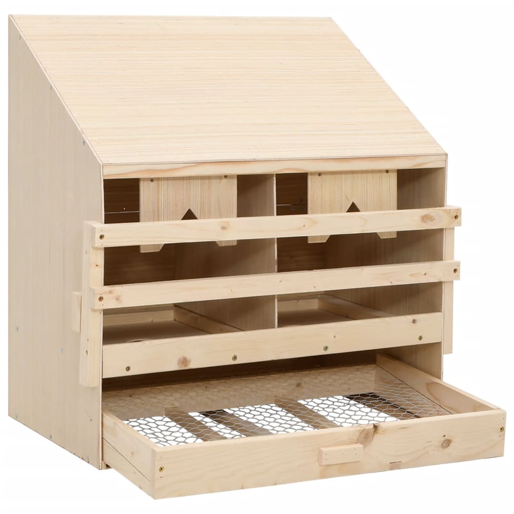 Vidaxl Chicken Shelter 2 compartiments 63x40x65 cm Pine solide