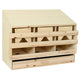 Vidaxl Chicken Shelter 3 compartiments 93x40x65 cm Pine solide