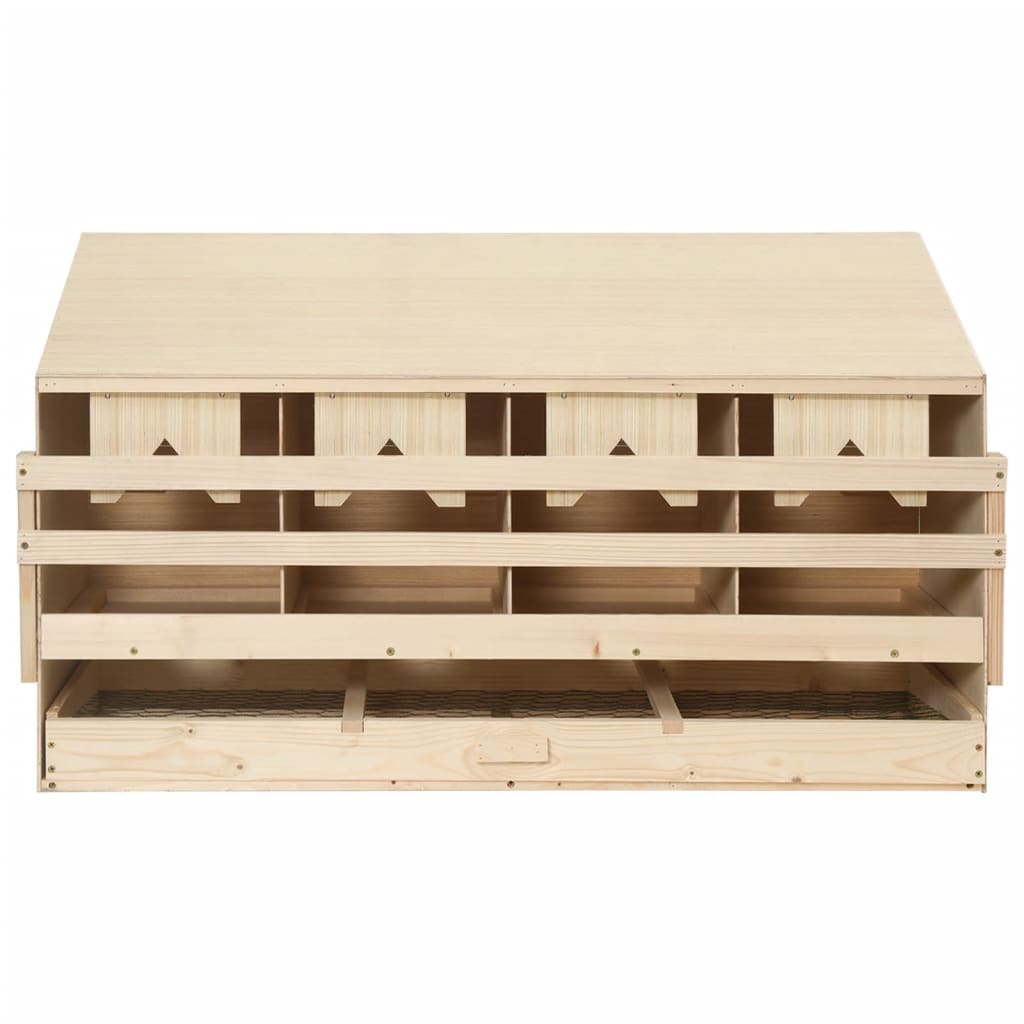Vidaxl Chicken Shelter 4 compartiments 106x40x59 cm Pine solide