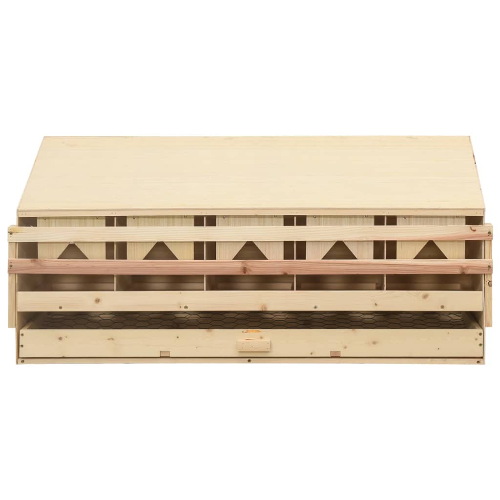 Vidaxl Chicken Shelter 5 compartiments 117x33x54 cm Pine solide