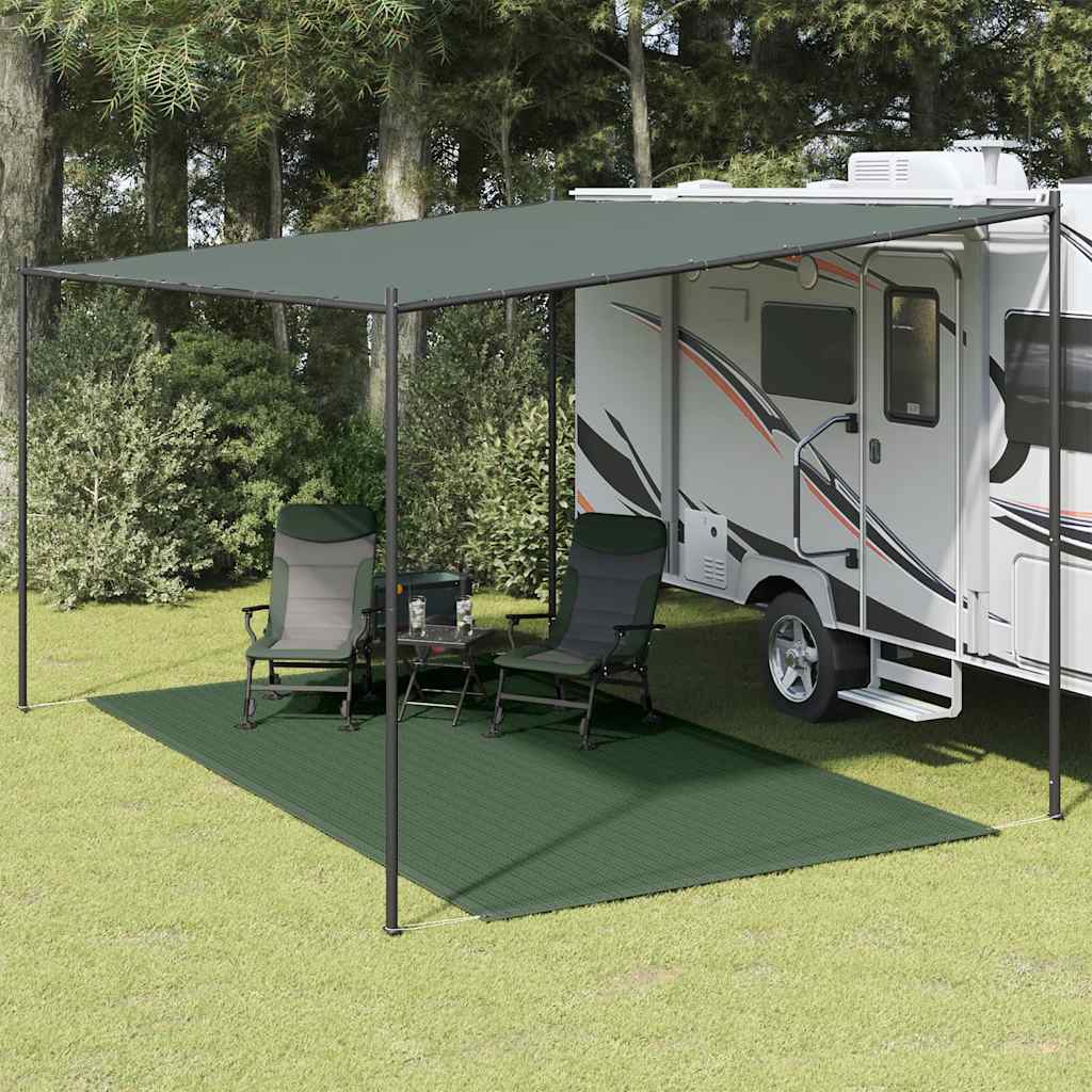Tapis de tente Vidaxl 250x400 cm vert HDPE