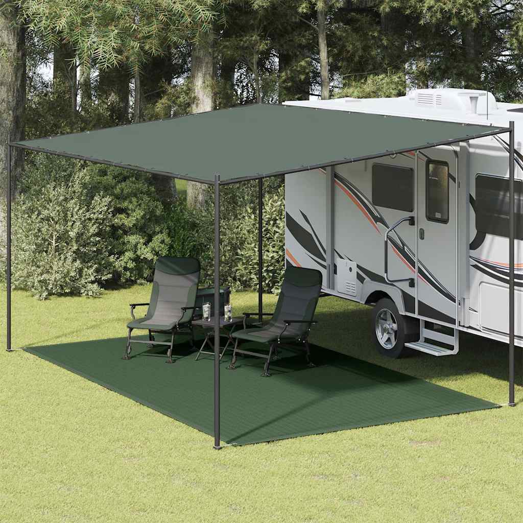 Vidaxl Tent Carpet 300x600 cm Green HDPE