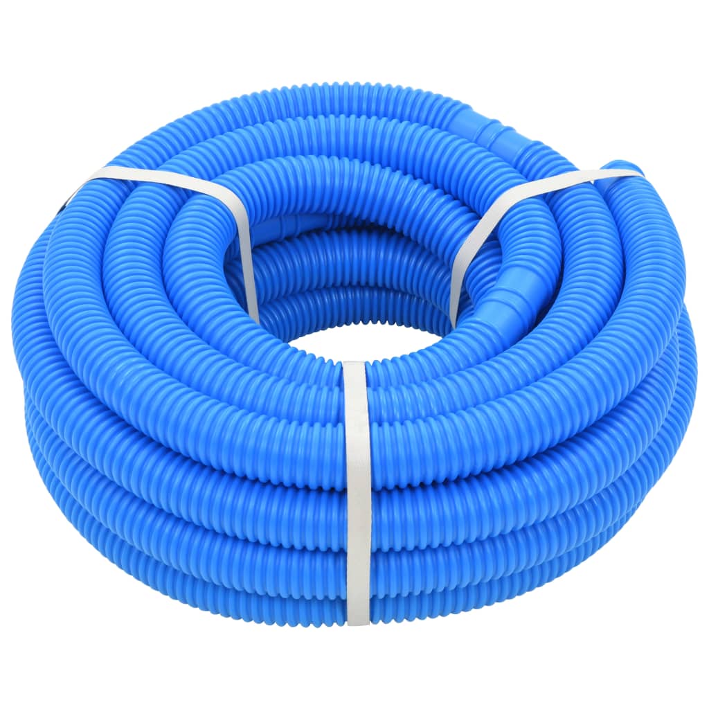 Vidaxl Piscine tuyau avec pinces 38 mm 12 m bleu