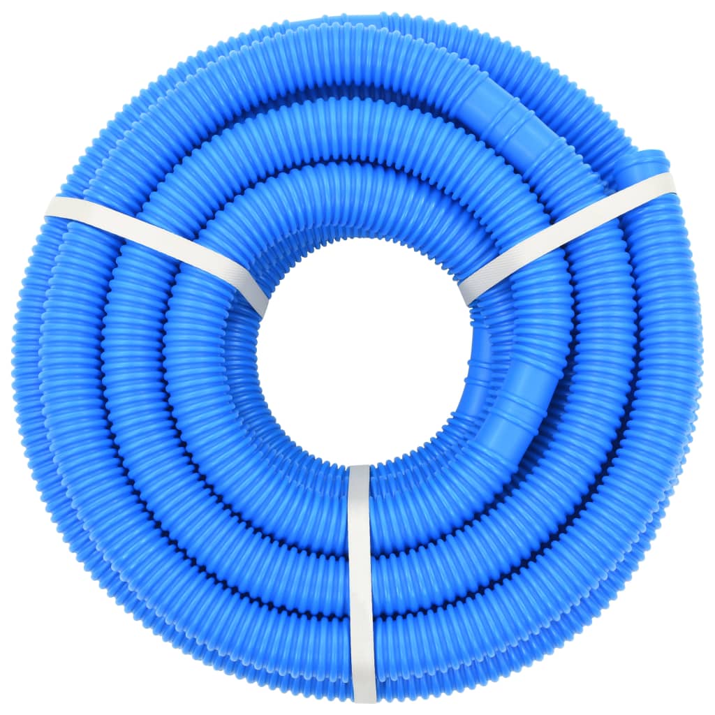 Vidaxl Piscine tuyau avec pinces 38 mm 12 m bleu