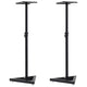 Le haut-parleur du moniteur Vidaxl Stands 2 St Steel noir