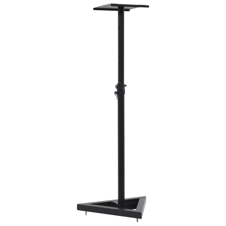 Le haut-parleur du moniteur Vidaxl Stands 2 St Steel noir
