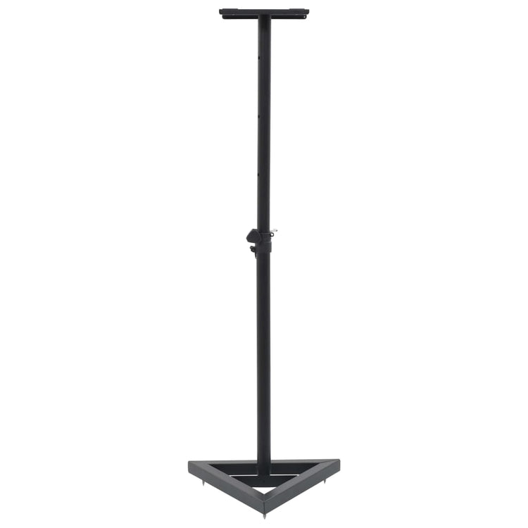 Le haut-parleur du moniteur Vidaxl Stands 2 St Steel noir